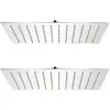 Image de Vidaxl - Douche De Pluie 2 Pcs En Différentes Tailles En Acier Inoxydable Taille : 30 X 20 Cm