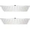 Image de Douche De Pluie 2 Pcs En Différentes Tailles En Acier Inoxydable Taille : 30 X 40 Cm
