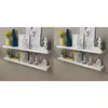 Image de Vidaxl - Tagères Murales 4 Pcs Blanc 120 Cm