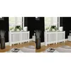 Image de Cache-radiateurs 2 Pcs Blanc Mdf 152 Cm