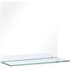 Image de Vidaxl   Miroir Mural Simple 60x60 Cm   Verre Trempé Durable   Étagère Intégrée 60x10 Cm   Montage Facile Au Mur