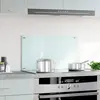 Image de vidaXL Dos de cuisine blanc 70 x 40 cm verre trempé