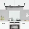 Image de vidaXL Mur arrière de cuisine blanc 70x60 cm verre trempé