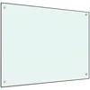 Image de Dosseret De Cuisine Blanc 80x60 Cm Verre Trempé