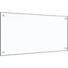 Image de Dosseret De Cuisine Transparent 80x40 Cm Verre Trempé Vidaxl