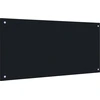 Image de vidaXL Dos de cuisine noir 100x50 cm verre trempé