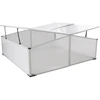 Image de vidaXL Plateau de couche avec 4 couvercles