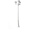 Image de vidaXL Lanterne de jardin 3 flammes 215 cm blanc aluminium
