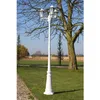 Image de Lampadaire De Jardin 3 Bras 215 Cm Blanc Aluminium