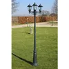 Image de Lampadaire De Jardin 3 Bras 215 Cm Vert Foncé/noir Aluminium