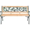 Image de vidaXL Banc de jardin 122 cm bois