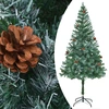 Image de vidaXL Sapin de Noël artificiel avec pommes de pin 180 cm