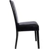 Image de vidaXL Chaise de salle à manger 2 pcs. noir similicuir