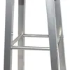 Image de vidaXL Tabouret de bar 2 pcs. Métal avec siège MDF