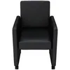 Image de vidaXL Chaises de salle à manger 6 pcs. noir similicuir
