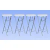 Image de vidaXL Tables hautes 4 pièces avec plateau MDF blanc