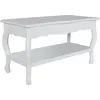 Image de vidaXL Table basse avec étagère MDF blanc