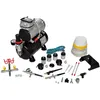 Image de vidaXL Kit complet Airbrush professionnel avec 3 pistolets