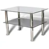 Image de vidaXL Table basse avec plateau verre