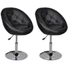 Image de vidaXL Fauteuil de cocktail 2 pcs. noir similicuir