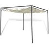 Image de vidaXL Pavillon de jardin avec toit escamotable