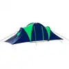 Image de vidaXL Tente de camping 9 personnes tissu bleu/vert