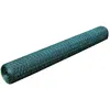 Image de vidaXL Clôture en fil de fer avec revêtement PVC 25x0,75 m vert