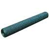 Image de vidaXL Clôture en fil de fer recouvert de PVC 25x1 m Vert