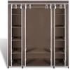 Image de vidaXL Armoire en tissu avec compartiments et tringles 45×150×176 cm Marron