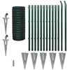 Image de vidaXL Clôture grillagée Clôture de jardin Jeu de clôtures grillagées 25 x 1m