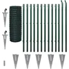 Image de vidaXL Clôture grillagée Set de clôture de jardin Grillage 25 x 1,2m