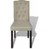 Image de vidaXL Chaises de salle à manger 4 pcs. Tissu brun chameau