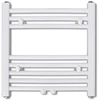 Image de vidaXL Radiateur de salle de bain Porte-serviettes courbé 480x480 mm