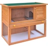 Image de vidaXL Clapier pour petits animaux Clapier pour lapins 1 porte Bois