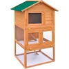 Image de vidaXL Clapier pour petits animaux Clapier pour lapins 3 niveaux en bois