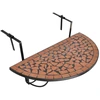 Image de vidaXL Table de balcon suspendue Mosaïque Terracotta