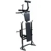 Image de vidaXL Banc de musculation pliable avec ensemble d'haltères longs et courts