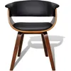 Image de vidaXL Chaise de salle à manger bois courbé et similicuir