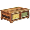 Image de vidaXL Table basse avec espace de rangement Vintage Vieux bois