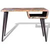 Image de vidaXL Bureau en vieux bois avec pieds en fer