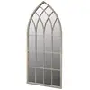 Image de Vidaxl   Miroir De Jardin Sur Pied 50x115 Cm   Fer Enduit De Poudre Effet Rouillé   Verre Véritable Pour Réflexion Plate   Intérieur/extérieur