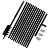 Image de Vidaxl   Tarière Manuelle 120 Mm   Rallonge Mèche 1 M Pour Trous Profonds   Acier Renforcé Pour Sols Durs   Spirales Doubles 250 Mm
