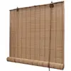 Image de Vidaxl   Store Enrouleur Bambou Marron 80x160 Cm   Filtrant La Lumière   Système D'Attache Facile   Entretien Simple Avec Plumeau