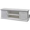 Image de vidaXL Armoire TV Blanc Bois
