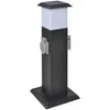 Image de Pilier Avec Lampe Pour Prise De Jardin Noir
