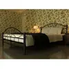 Image de Lit Avec Matelas Noir Métal 180 X 200 Cm