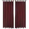 Image de 2 Pcs Rideau À Passant Micro Satin Bordeaux 140 X 245 Cm Vidaxl