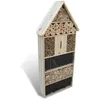 Image de Vidaxl   Hôtel À Insectes Xxl 45,5x15x99 Cm   En Bois Massif Résistant Aux Intempéries   Habitat Pour Papillons Et Insectes   Refuge D'Hibernation