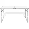 Image de Vidaxl - Table Pliable De Camping Hauteur Réglable Aluminium 120x60 Cm