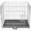 Image de vidaXL Caisse pour chien pliable en métal L